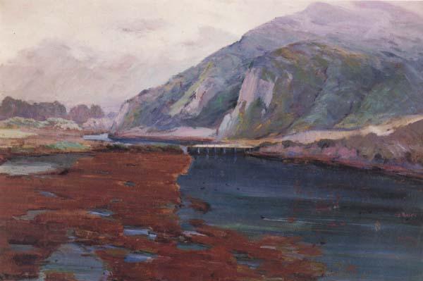 Jean Mannheim Aliso Canyon and Bridge at Coast Highway,n.d. oil painting picture